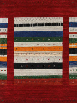 Machine Washable Contemporary Army Brown Rug, wshcon1915