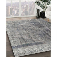 Contemporary Dark Gray Modern Rug, con1917