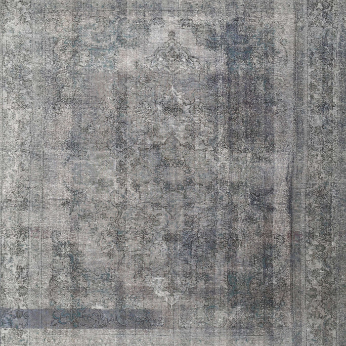 Machine Washable Contemporary Dark Gray Rug, wshcon1917