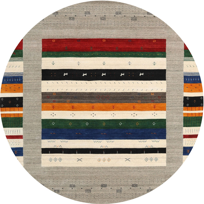 Sideview of Contemporary Brown Modern Rug, con1918