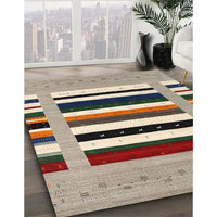 Contemporary Brown Modern Rug, con1918