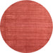 Sideview of Contemporary Neon Red Modern Rug, con1919