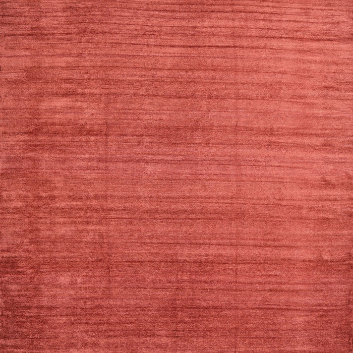 Square Contemporary Neon Red Modern Rug, con1919