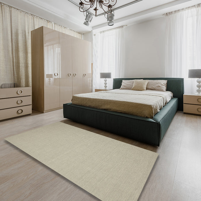 Machine Washable Contemporary Tan Brown Rug in a Bedroom, wshcon191