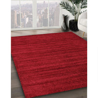 Contemporary Red Modern Rug, con1921