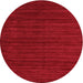 Sideview of Contemporary Red Modern Rug, con1921