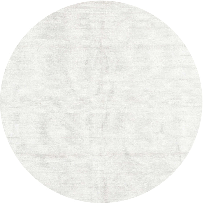 Sideview of Contemporary Pearl White Beige Solid Rug, con1922