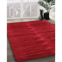 Contemporary Red Modern Rug, con1923