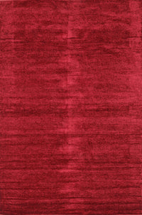 Machine Washable Contemporary Red Rug, wshcon1923