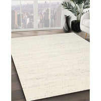 Contemporary Champagne Beige Solid Rug, con1924