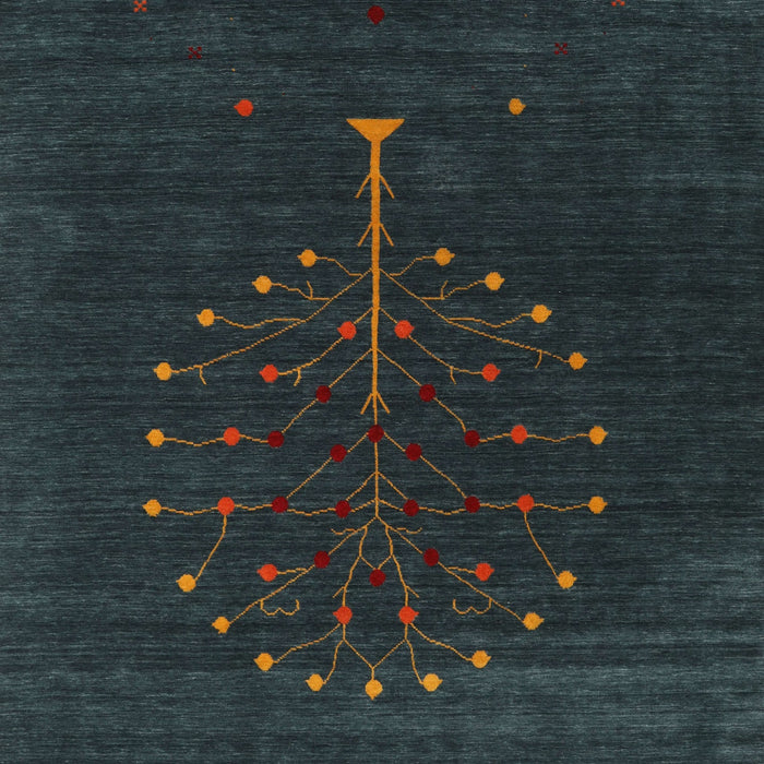 Contemporary Dark Slate Gray Green Modern Rug, con1926