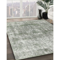 Contemporary Sage Green Modern Rug, con1933