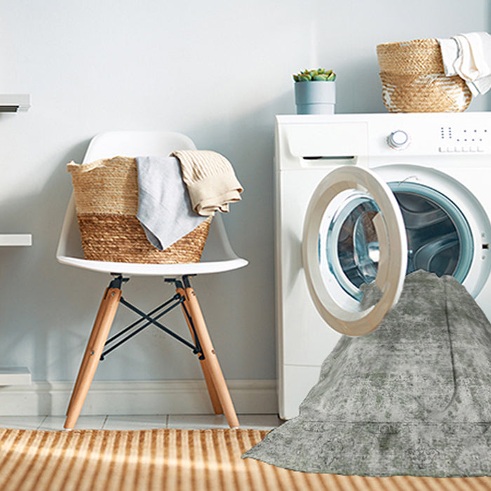 Machine Washable Contemporary Sage Green Rug in a Washing Machine, wshcon1933