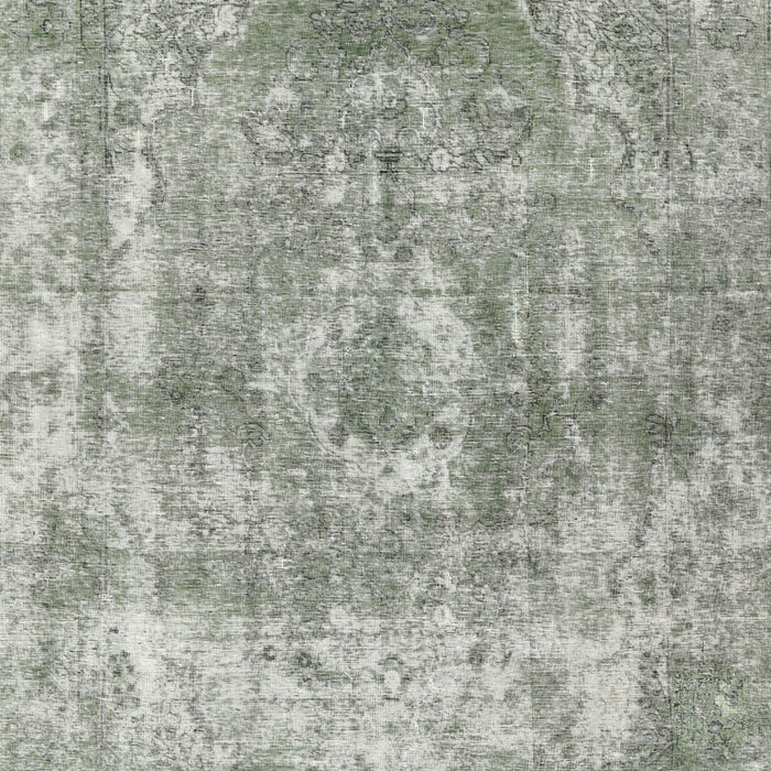 Machine Washable Contemporary Sage Green Rug, wshcon1933