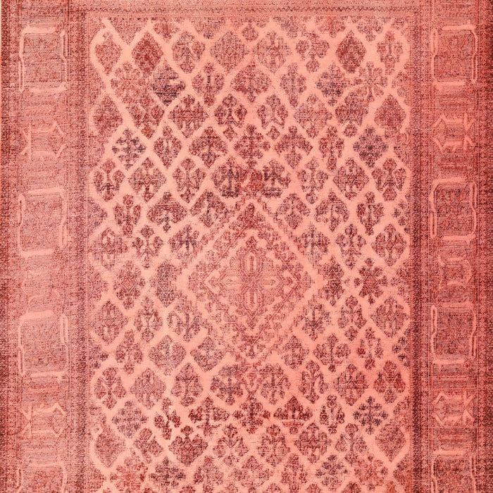 Machine Washable Contemporary Orange Rug, wshcon1934