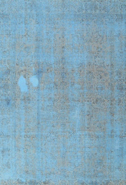 Contemporary Koi Blue Persian Rug, con1935