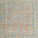 Square Contemporary Brown Modern Rug, con1936