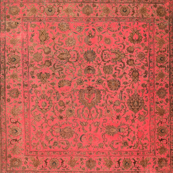 Machine Washable Contemporary Red Rug, wshcon1939