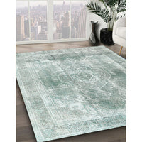 Contemporary Platinum Silver Gray Modern Rug, con1941