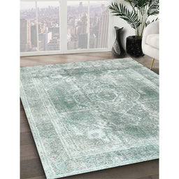 Machine Washable Contemporary Platinum Silver Gray Rug in a Family Room, wshcon1941