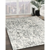 Contemporary Dark Gray Modern Rug, con1943