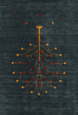 Contemporary Dark Slate Gray Green Modern Rug, con1946