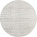 Square Machine Washable Contemporary Pale Silver Gray Rug, wshcon1947