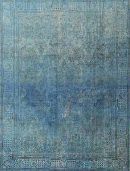 Contemporary Koi Blue Persian Rug, con1949