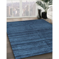 Contemporary Blue Modern Rug, con1958