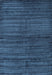 Machine Washable Contemporary Blue Rug, wshcon1958