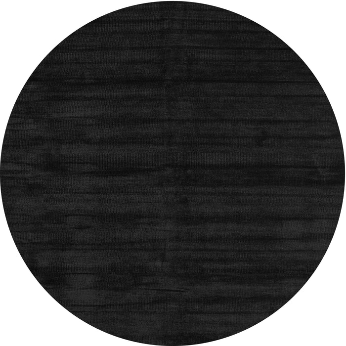 Sideview of Contemporary Charcoal Black Modern Rug, con1959