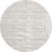 Sideview of Contemporary Pale Silver Gray Solid Rug, con1960