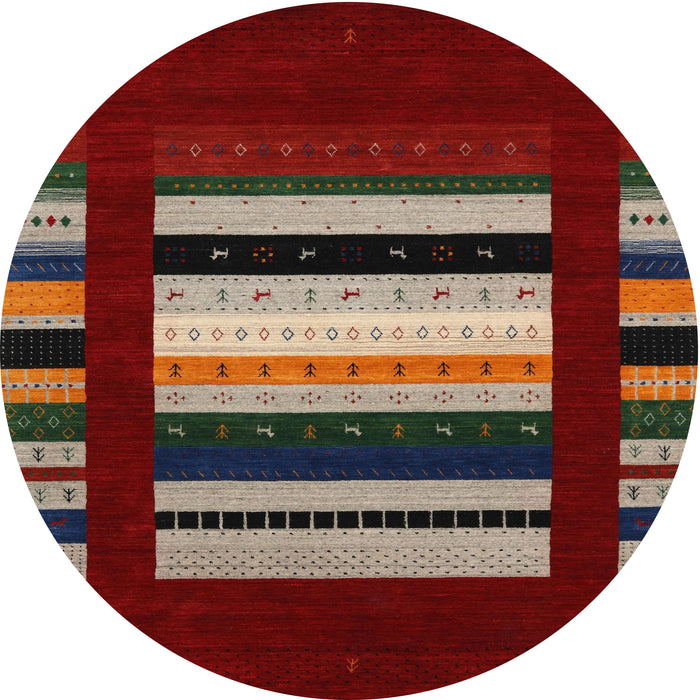 Sideview of Contemporary Red Modern Rug, con1961