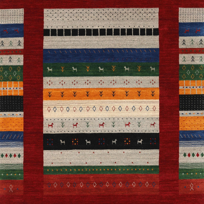 Contemporary Red Modern Rug, con1961