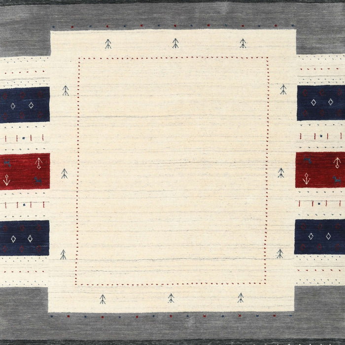 Machine Washable Contemporary Gray Rug, wshcon1963