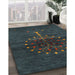 Machine Washable Contemporary Dark Slate Gray Green Rug in a Family Room, wshcon1965