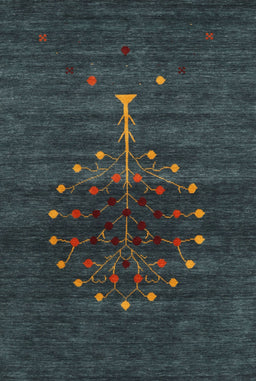 Contemporary Dark Slate Gray Green Modern Rug, con1965