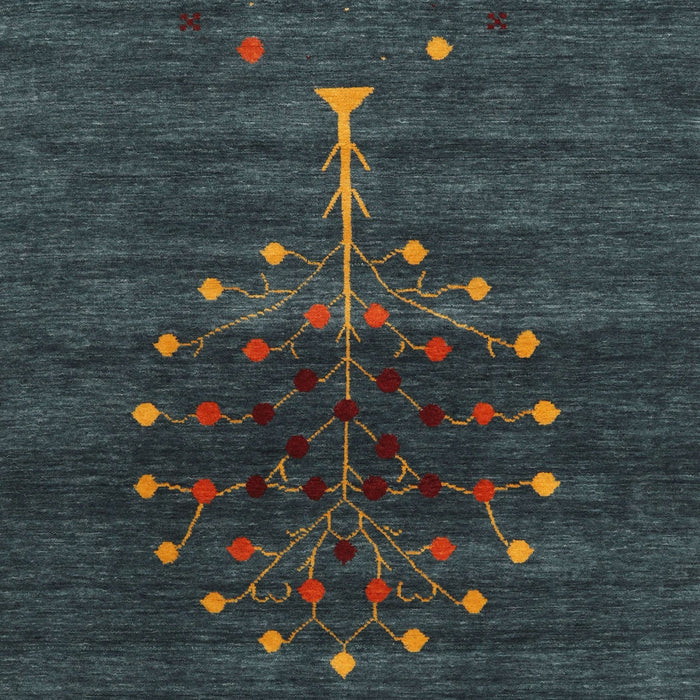 Contemporary Dark Slate Gray Green Modern Rug, con1965