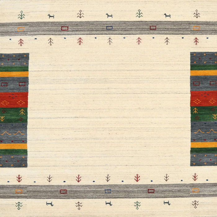 Sideview of Machine Washable Contemporary Gold Rug, wshcon1967