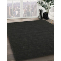 Contemporary Mid Gray Modern Rug, con196