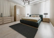 Machine Washable Contemporary Midnight Gray Rug in a Bedroom, wshcon196