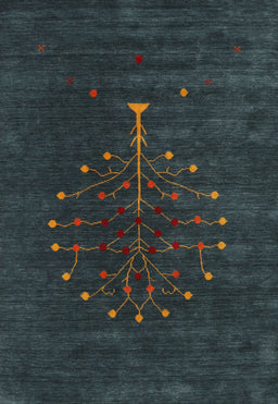 Contemporary Dark Slate Gray Green Modern Rug, con1970