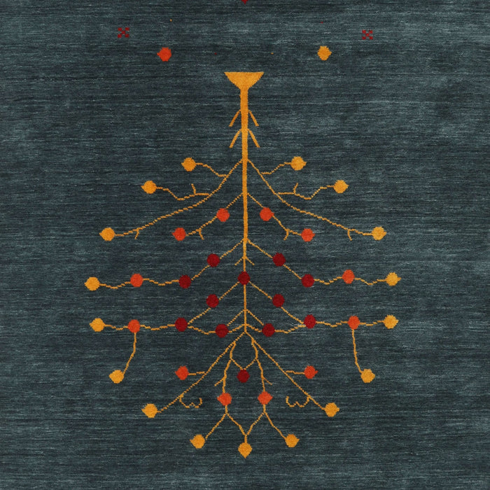 Contemporary Dark Slate Gray Green Modern Rug, con1970