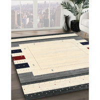 Contemporary Army Brown Solid Rug, con1971