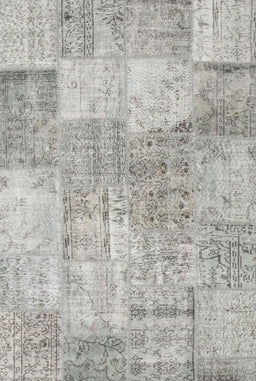 Machine Washable Contemporary Grey Gray Rug, wshcon1976