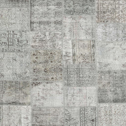 Sideview of Machine Washable Contemporary Grey Gray Rug, wshcon1976