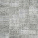 Square Contemporary Gray Patchwork Rug, con1978