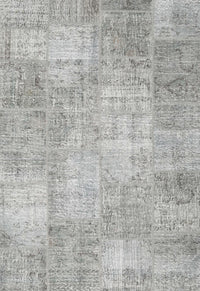 Machine Washable Contemporary Grey Gray Rug, wshcon1978