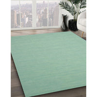 Contemporary Blue Green Modern Rug, con197