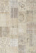 Contemporary Camel Brown Patchwork Rug, con1982